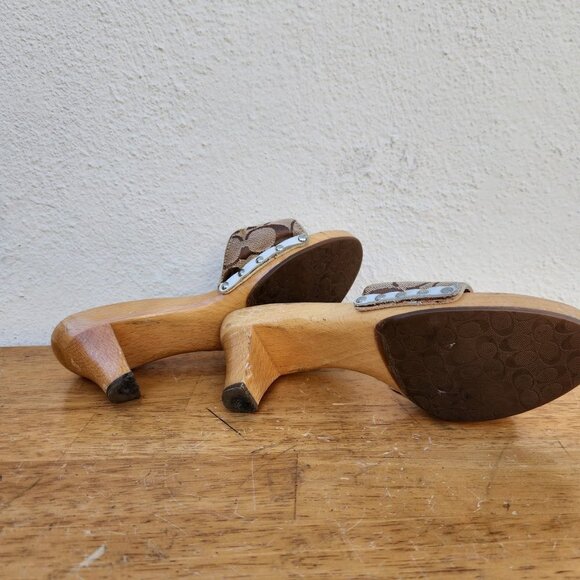 Y2K Coach Monogram Juliet Kitten Heels - Picture 10 of 12